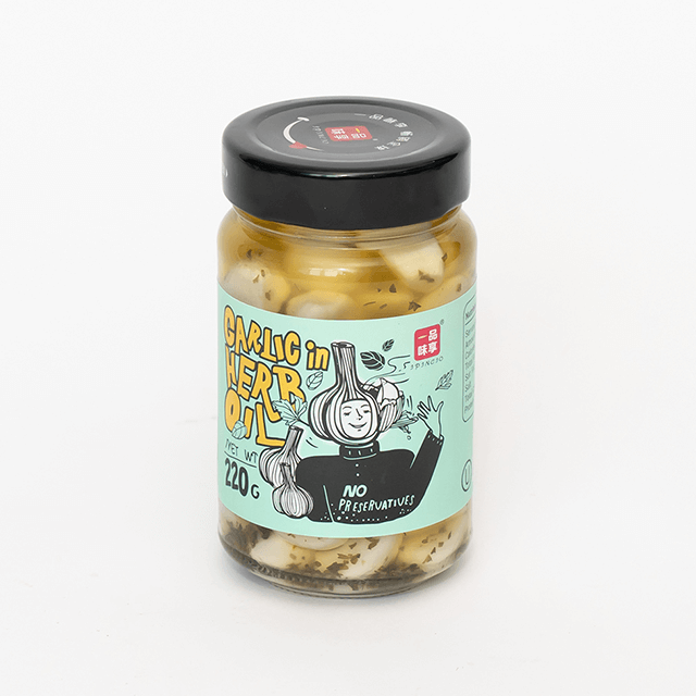 香草油腌大蒜